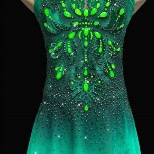 Green Frog competition dress